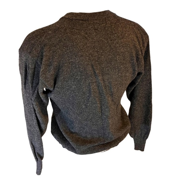Wm H Leishman Vintage 100% Lambswool V-Neck Sweater (Wardrobe Essential) - Picture 7 of 12